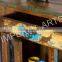 Indian Recycle Wood 2 Double Door Side Board, For Home Funriture