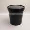 Machine make take out soup cup with paper lid