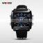 New Products 2014 WEIDE Male Clock Fashion Vogue Watch Leather Strap Watches Alarm LED Watch Waterproof Relogio Masculino WH2308
