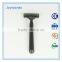 Plastic handle twin blade razor with display card for men and lady