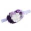 purple pendant necklace and flower hairband latest design beads necklace baby girl jewelry beaded necklace and hairband