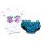 2016 happy new fashion summer organic cotton mermaid romper bloomer sets carters baby clothing                        
                                                Quality Choice