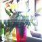 wholesale cheap tall colored clear glass vases for flower made in China