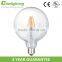 Edison style bulb G95 led filament lamp indoor decoration clear glass 6w e27 led bulb