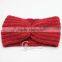 Adult Ladies Winter Knit Turban Headwrap Winter Elastic Plain Crochet Headbands For Women
