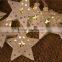 Indoor and Outdoor decorative Exquisite Golden Pentagram Star Christmas LED String Light