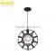 Electrical Lights Black Wrought Iron Candle Chandelier