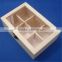 classical wooden tea box with glass top wooden packaging wholesale