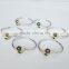 Fashion design elastic mother of pearl bracelets for lady