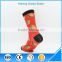 Unisex red cartoon pattern funny couple tube socks