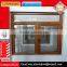 Modern Wooden Grain Color Office Aluminium Casement Windows