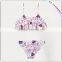 Ruffle children bikinis swimwear