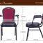 BH-G8201 Modern elegant stackable cheap church chair with armrest