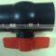 plastic easy installation poly black hdpe ball valve
