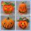 Funny ceramic pumpkin candle holder, halloween candles