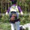 Factory Directly Outdoor Travel Pet Carrier Side Open Dog Cat Backpack, Fashion Design Net Cloth Breathable Pet Carrier Backpack
