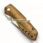 High quality zebra wood handle knife, multi function outdoor knife