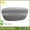 Round rattan outdoor pool bed with canopy