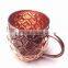 BPA FREE 100% COPPERTISAN MOSCOW MULE MUG, NEW ARRIVAL EMBOSSED BARREL SHAPE PURE COPPER MOSCOW MULE MUG