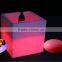 LED ice bucket / plastic beer bucket/indoor plastic lighting decoration with led cube table
