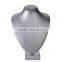 Grey Leather neck stand jewelry display stand