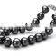 wholesale 8-9mm black freshwater pearls jewelry bracelet