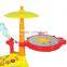 Dongguan Toys Kids Electronic Toy Drum Set with Adjustable Sing-along Microphone and Stool from Factory