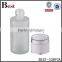  china cosmetic hot products 30 100ml frosted glass bottle for water cosmetic toner with plastic cap and insert