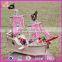 2017 new design funny children wooden pirate ship toy for sale W03B061