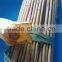 Hand-assembled bamboo trellis with small package