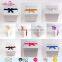 Christmas gift wrapping colorful satin ribbon bow with elastic loop
