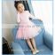 2017 New Arrival Long Sleeve Girls Dresses velour baby clothes Cotton Lace Knee-Length Flower Cute Dress