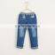 Car sailing embroidery waist denim trousers