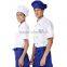 Contrast Color Fashionable Summer Short Sleeve Chef Coat Uniform