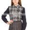 Bospoke Autumn Middle School Uniform Plaid Flannel Shirt