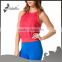 Women casual no sleeve knitted pullover boxy crop racer tank