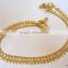 gold TONE CHAIN ANKLETS PAYAL pair foot chain
