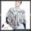 CX-B-128A  China Supplier Knitted Rabbit Fur Women's Shawl/ Poncho