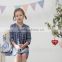 New style children clothes cotton long sleeve plaid wholesale classical fancy baby casual dress