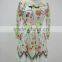 New arrival flower printing chiffon latest design maxi dress for women SR-D9787