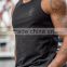 Blackout Mesh Tank Top Men Gym Custom Racerback Curved Hem Tank Top Vest Hot Sale Tapered Fitted Gym Wear