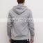 Plain gray long sleeve men hoodie jacket