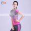 Hsz-103 Top quality ladies T-shirt gym wear for yoga and running women sports top wear