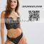Runwaylover sexy black lace sexy lace bra and panty set