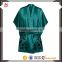 High Quality Fashionable Design Lace-Paneled Silk Robe with Embroidery Pattern for Women