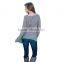 Fashion Women Long Sleeve Solid Tops Blouses for Wholesale 2017