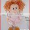 25cm lovely plush mini real doll with wool hairs