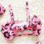 2017 Leopard-print Girls Swimwear Peach Fashion Hot Child Bikini