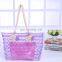 Weave Printed Clear Thick PVC Women Unique Handbags