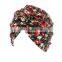 Idyllic Little Flower Torsion Cap Cotton Turban Hat With Chemotherapy Cap